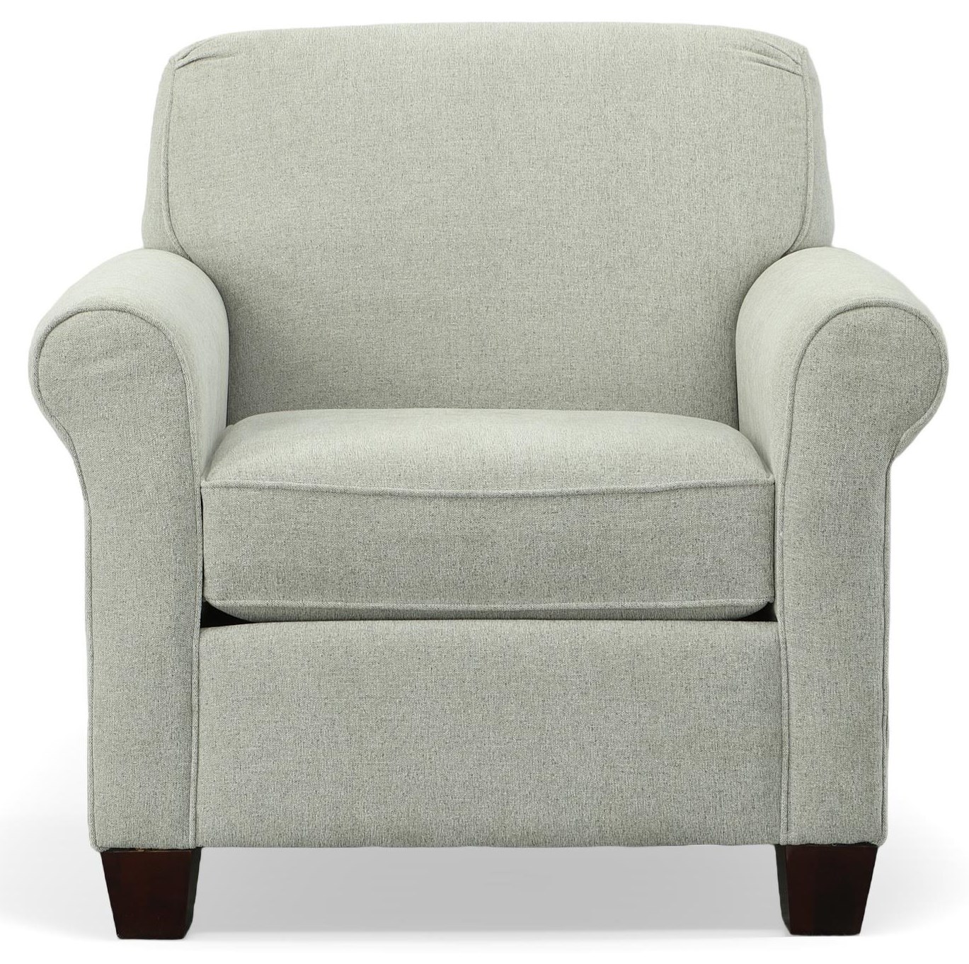 Rolled clearance arm chair